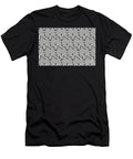 Black and Pale Gray Cube Geometric Shape Pattern Pairs Dulux 2022 Popular Colour Sloe Flower Petite Pattern Minimal Graphic Designs T-Shirt