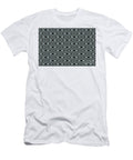 Black and Pastel Blue Stripe Diamond Pattern Pairs 2022 Popular Colour Restful Retreat 0497 Petite Pattern Minimal Graphic Designs T-Shirt