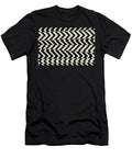 Black and Tan Retro Chevron Stripe Pattern Pairs De 2022 Popular Color Doric White Det641 Petite Pattern Minimal Graphic Designs T-Shirt