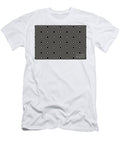 Black and Taupe Square Line Art Pattern Pairs De 2022 Trending Color Reclaimed Wood Det625 Petite Pattern Minimal Graphic Designs T-Shirt