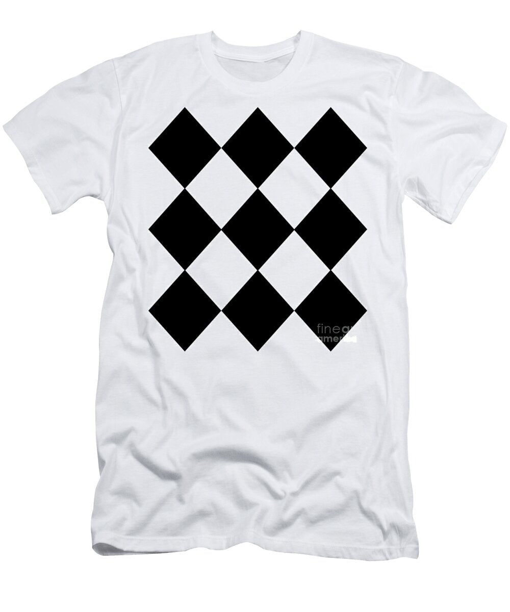 Black and White Argyle My Greek Shops T-Shirt