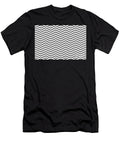 Black and White Minimal Chevron Wavy Zigzag Stripe Pattern 2 Petite Patterns T-Shirt