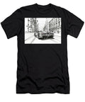 Black and White Sketch of a Supercar in a City Street Cortez Schinner T-Shirt