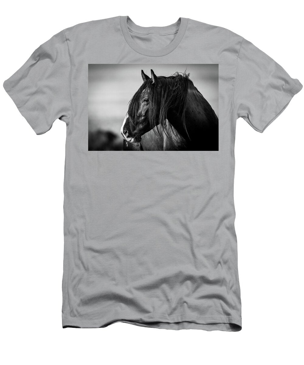 Black and White Stallion Julie Argyle T-Shirt