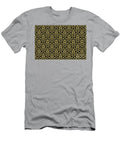 Black and Yellow Minimal Geometric Shape Tile Pattern Pairs De 2022 Popular Color Candelabra De5431 Petite Pattern Minimal Graphic Designs T-Shirt