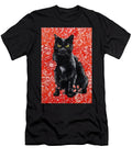 Black Cat in Red Zelda Tessadori T-Shirt