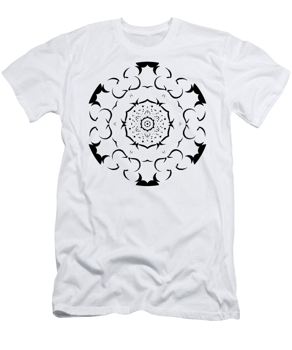 Black Crazy Line Art Ariel Guevara T-Shirt