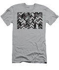 Black Gray Brown Herringbone Pattern Petite Patterns T-Shirt