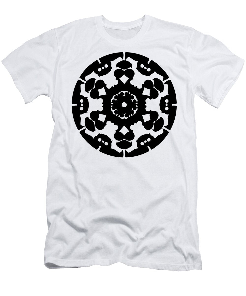 Black Ink Ant Mandala Ariel Guevara T-Shirt