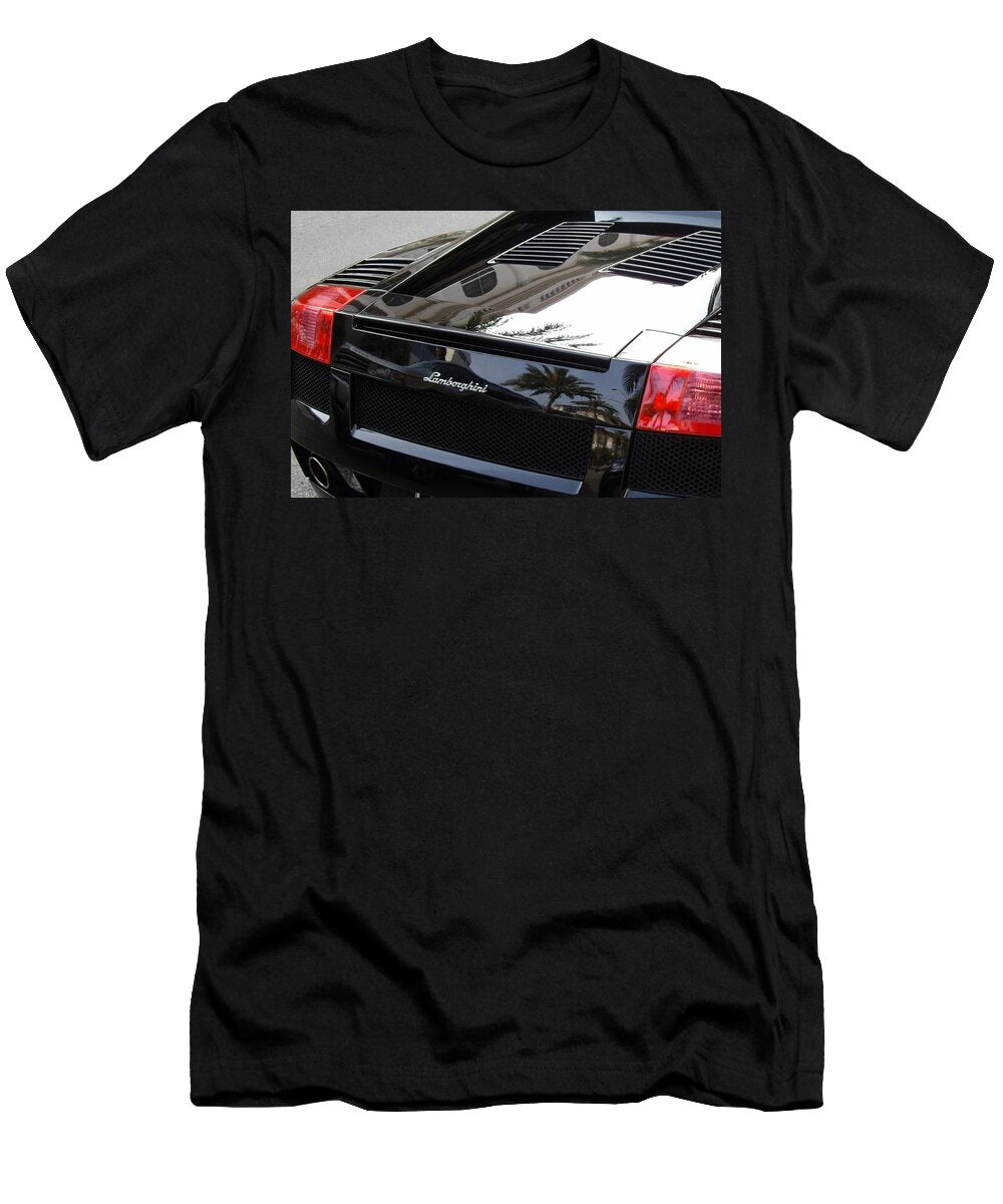 Black Lamborghini Sports Car Mariola Bitner T-Shirt