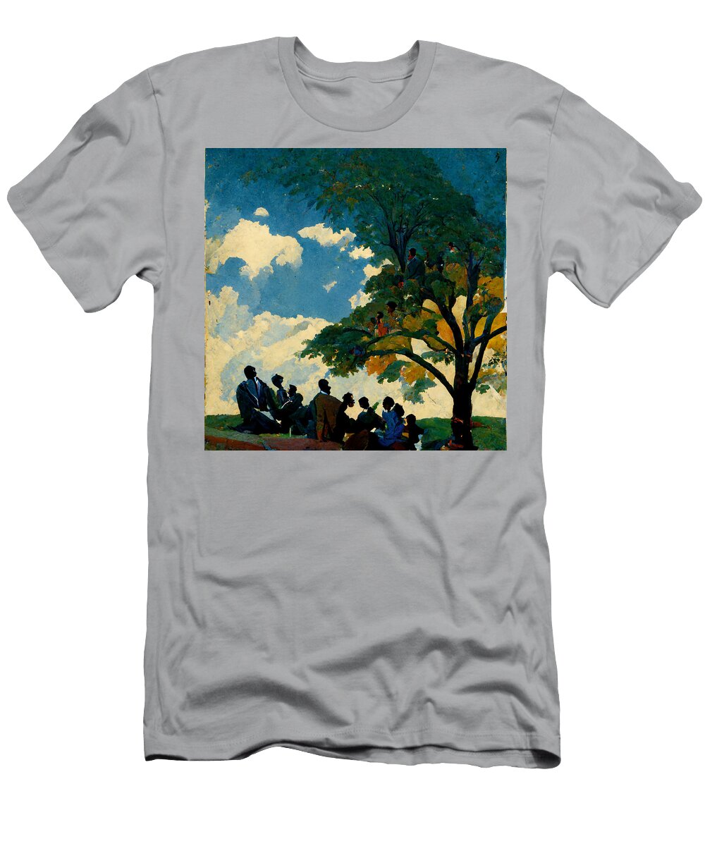 Black Lawyer Speaker Park Speaking to Group of 42e77700 5b79 4036 B455 8db69194a221 By Celestial Images T-Shirt