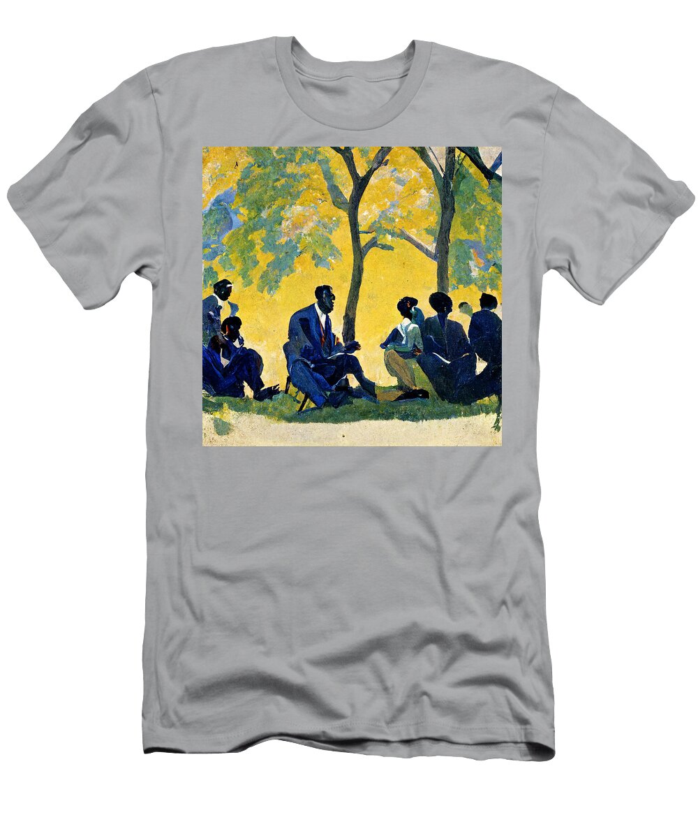 Black Lawyer Speaker Park Speaking to Group of D8073d85 Fcb0 4d30 Ad24 5e6619ba059f By Celestial Images T-Shirt