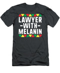 Black Lawyers Matter Lawyer with Melanin Attorney Naelav Raefe T-Shirt