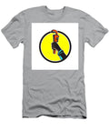 Black Plumber Hand Raising Monkey Wrench Circle Aloysius Patrimonio T-Shirt