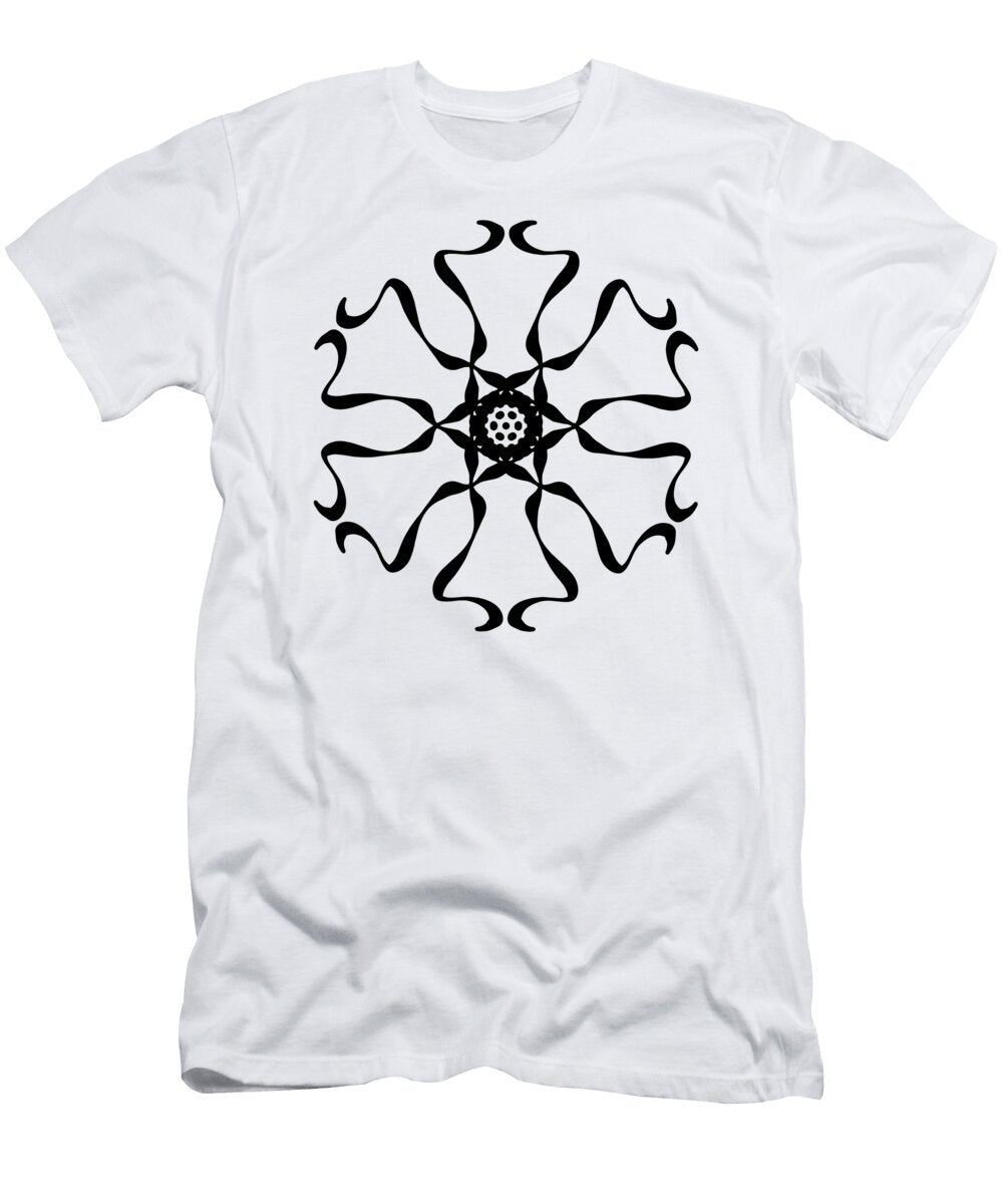 Black Ribbon Mandala Star Ariel Guevara T-Shirt