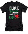 Black Teacher Living Her Best Life Women Appreciation Gift Print Sel Mermaid T-Shirt