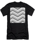 Black White and Gray Minimum Chevron Pattern Donald Lawrence T-Shirt