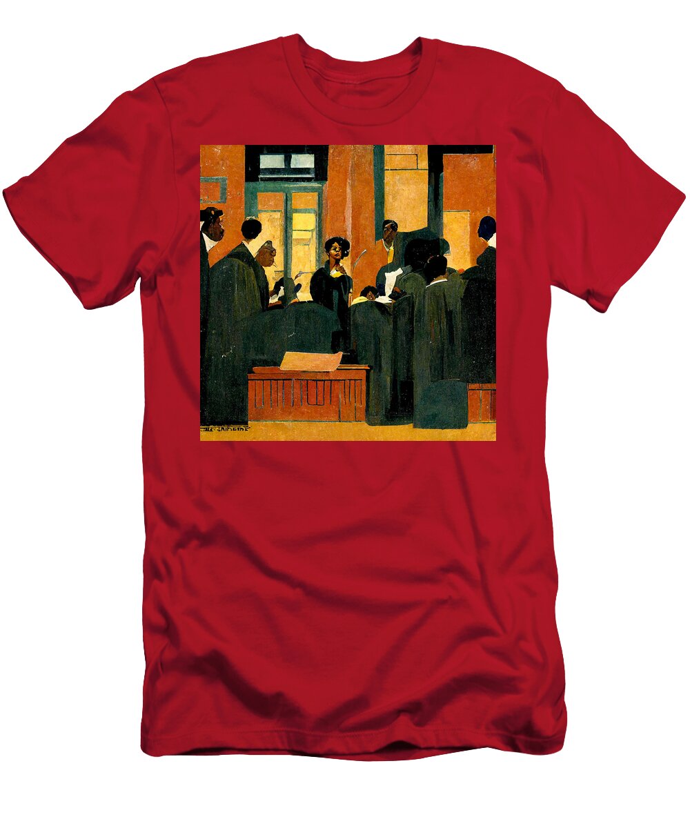 Black Woman Lawyer Arguing to a Jury Outside Pa 56d48815 62ff 4010 Bfbc 956e5ba79d5b By Celestial Images T-Shirt