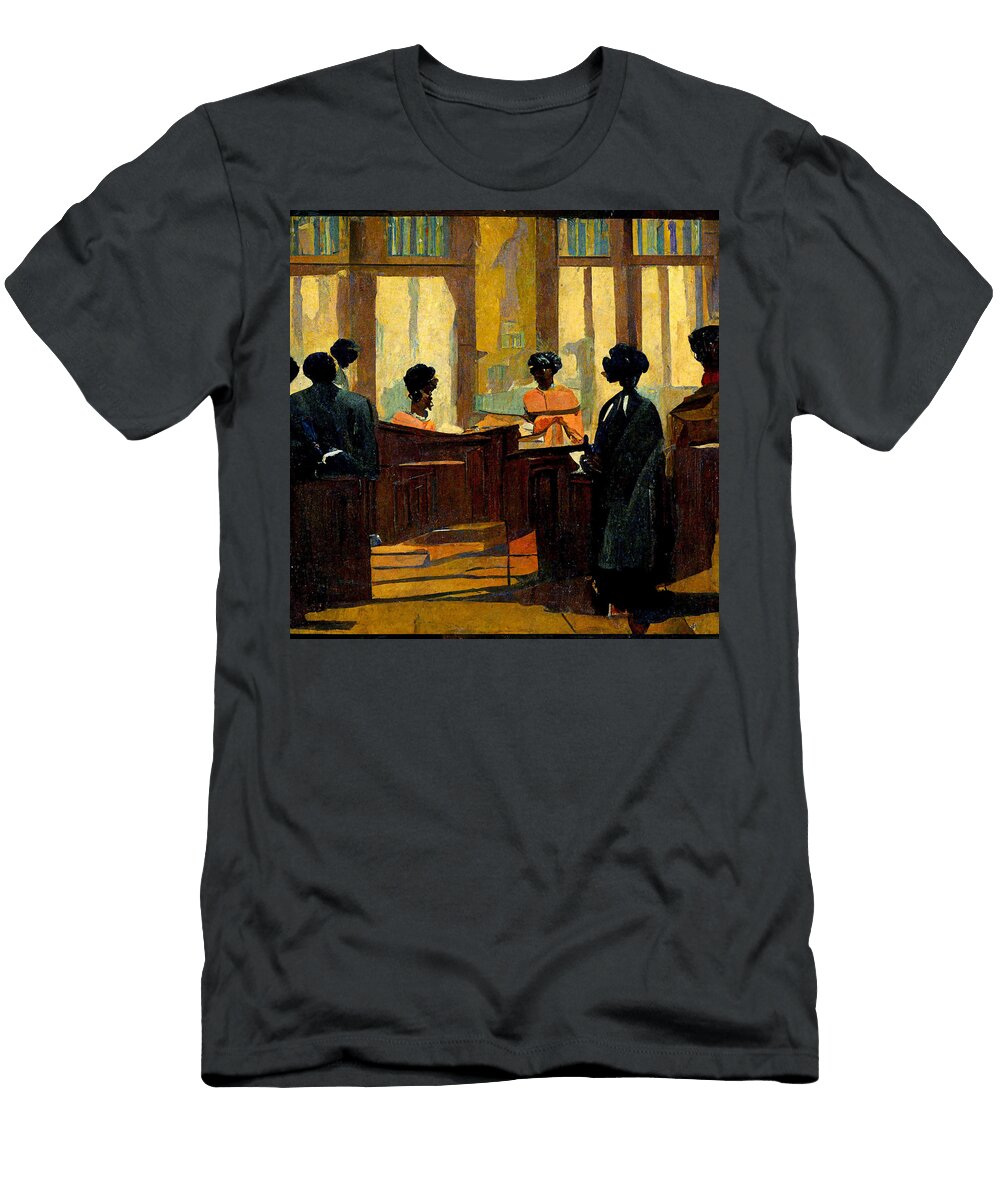 Black Woman Lawyer Arguing to a Jury Outside Pa 8f0c7890 362a 47b3 8efb 712e0e287212 By Celestial Images T-Shirt