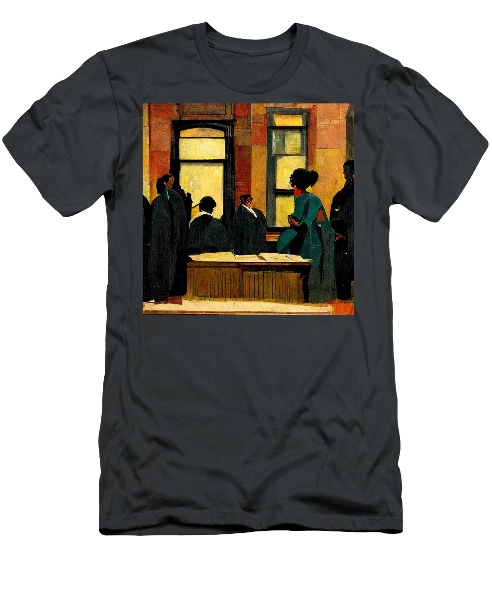 Black Woman Lawyer Arguing to a Jury Outside Pa D1591f4c 44af 4e85 8e73 D6be3d97f6dc By Celestial Images T-Shirt