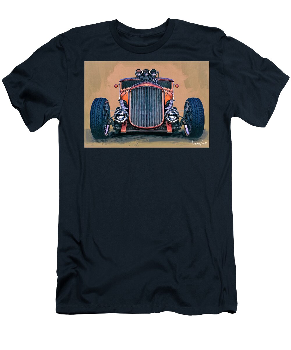 Blown Hot Rod Coupe Ken Morris T-Shirt