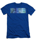 Blue Abstract Cool Waters Iii Irina Sztukowski T-Shirt