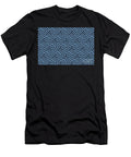 Blue and Black Minimal Line Art Pattern 2 Petite Pattern Minimal Graphic Designs T-Shirt