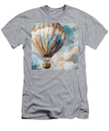 Blue and Tan Hot Air Balloon 2 Lisa S Baker T-Shirt