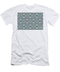 Blue and White Chevron Stripe Diamond Pattern Pairs De 2022 Popular Color Blue Tapestry Det545 Petite Pattern Minimal Graphic Designs T-Shirt