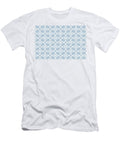 Blue and White Minimal Line Art Pattern 4 Petite Pattern Minimal Graphic Designs T-Shirt