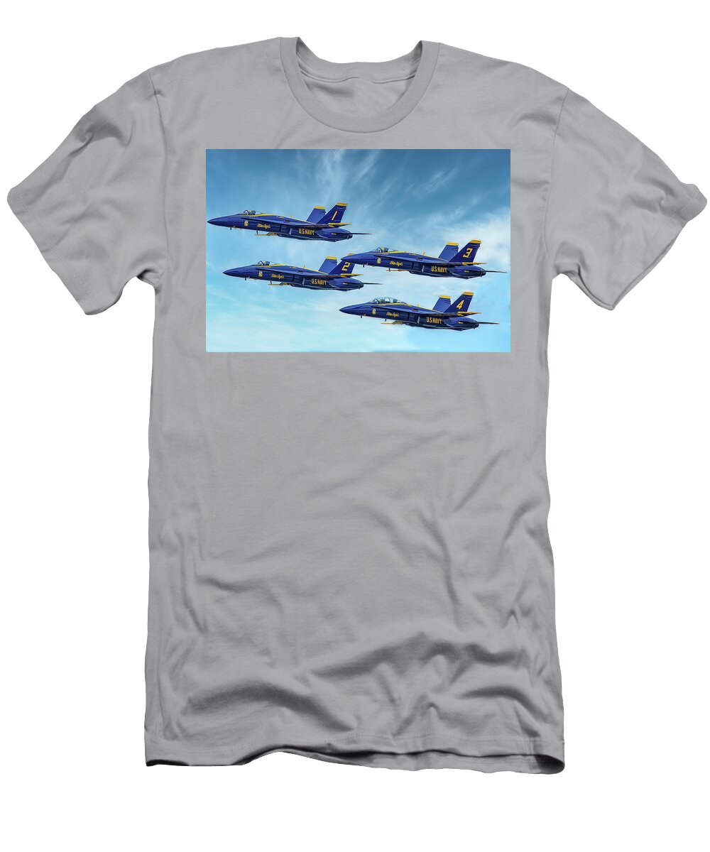 Blue Angels in the Diamond Steve Rich T-Shirt