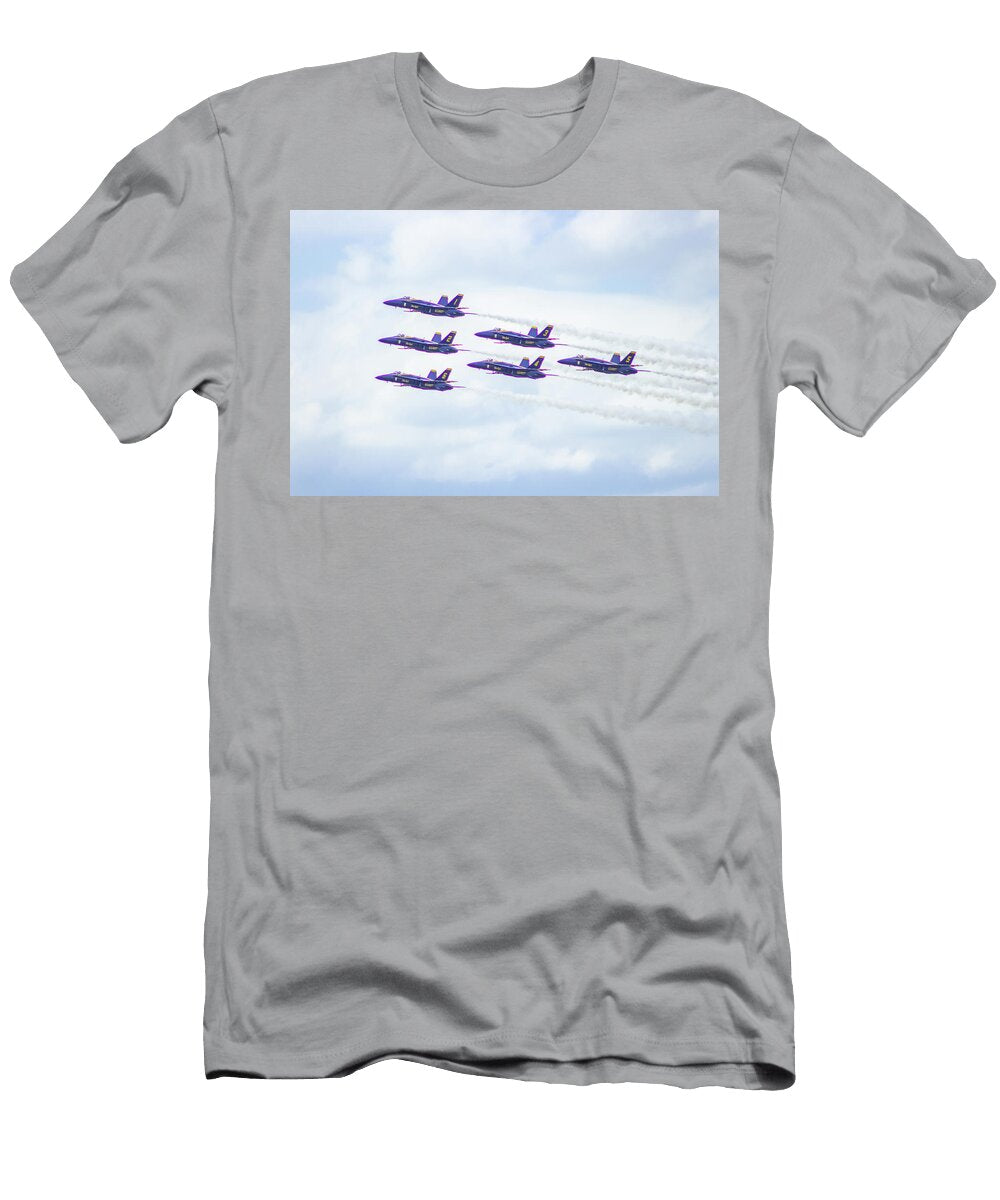 Blue Angels Jet Formation Dennis Casey T-Shirt
