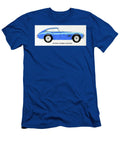 Blue Classic Car Side Profile Stephen Brooks T-Shirt