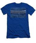 Blue Denim Texture with Stitch Line Closeup Jeans Background Julien T-Shirt