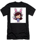 Blue Dva Chibi Dynamic Pose with Controller Tricky Woo T-Shirt