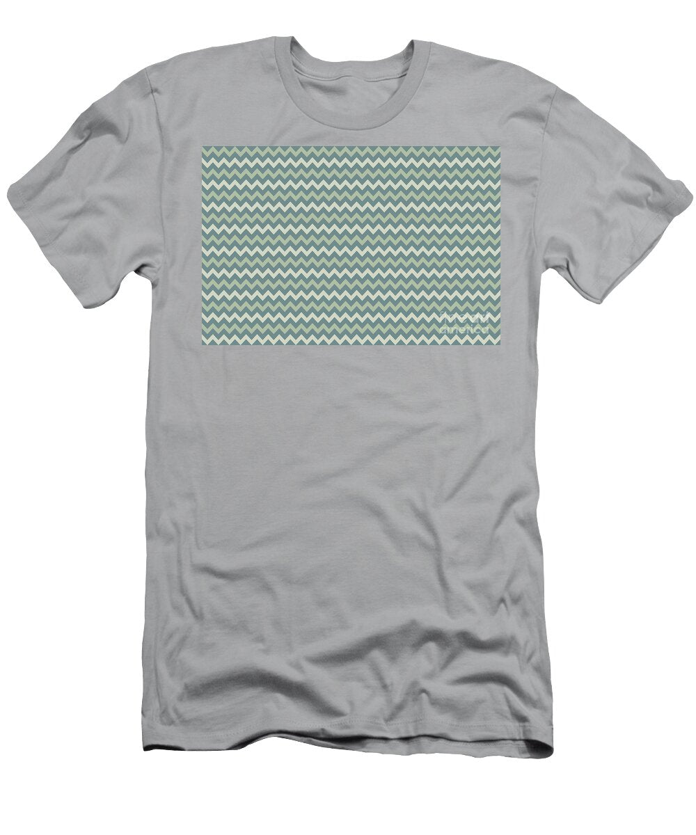 Blue Green Beige Green Chevron Pattern Petite Patterns T-Shirt
