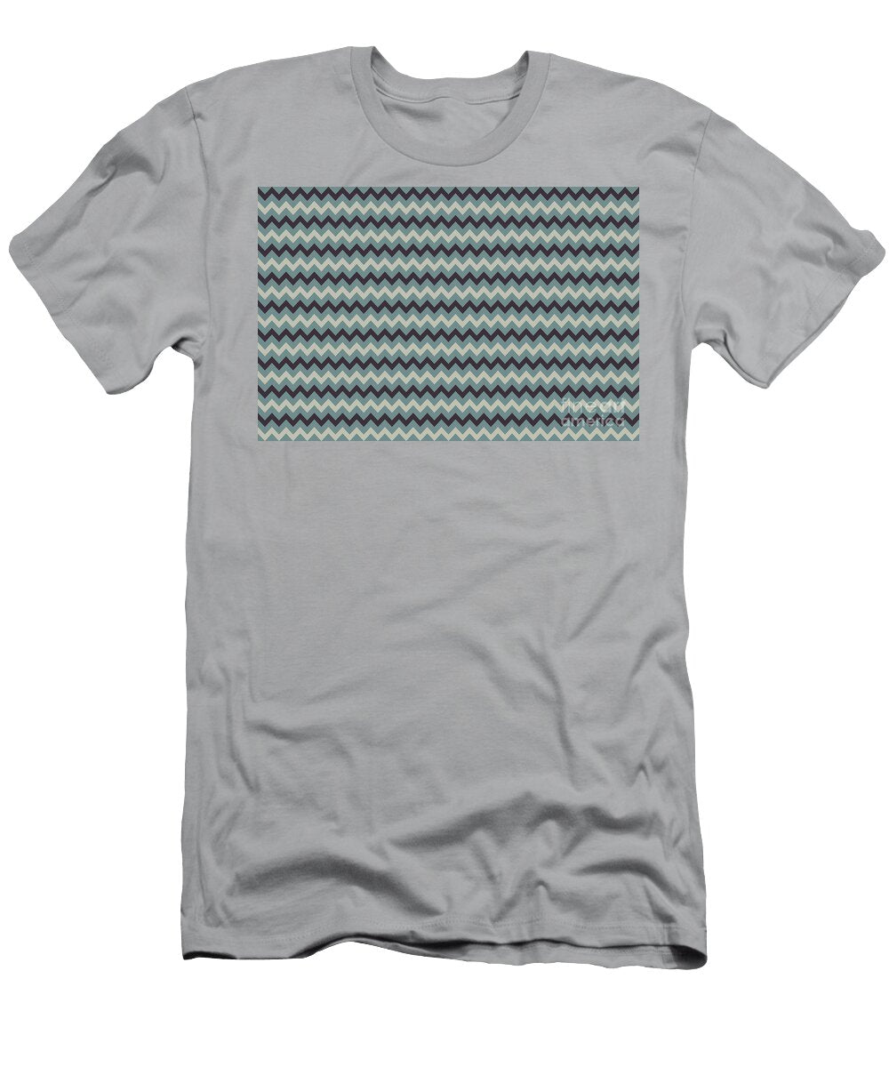 Blue Green Beige Purple Chevron Pattern Petite Patterns T-Shirt