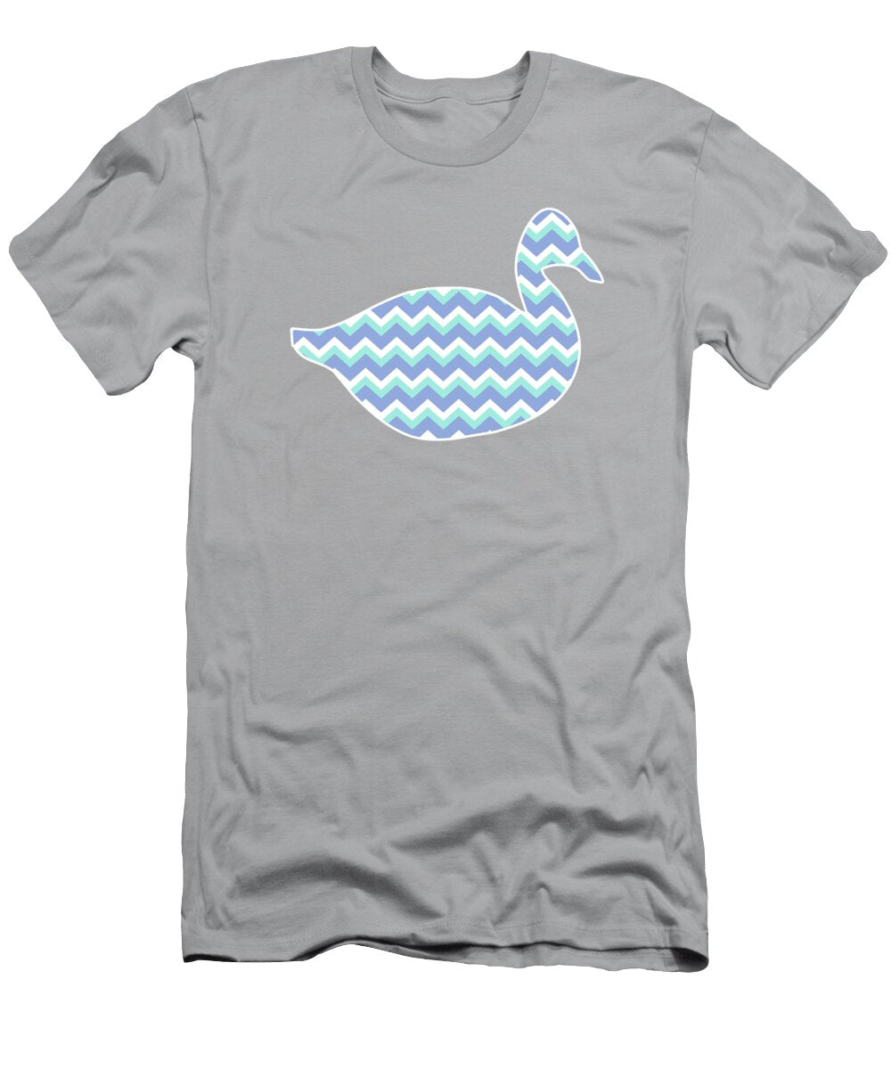 Blue Green Chevron Pattern Christina Rollo T-Shirt