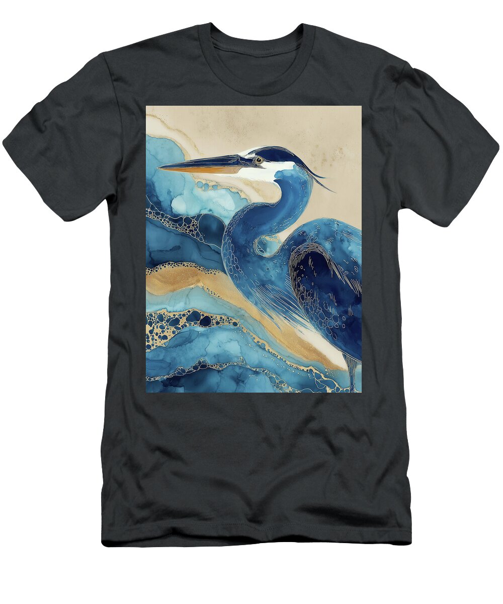 Blue Heron Drift I Lisa S Baker T-Shirt