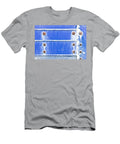 Blue Metal Background Tom Gowanlock T-Shirt