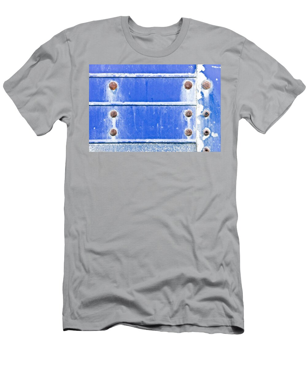 Blue Metal Background Tom Gowanlock T-Shirt
