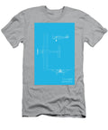 Blue Print Style Illustration of a Bellanca Air Cruiser Jonathan Lingel T-Shirt