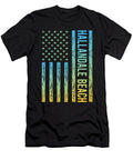 Blue Yellow USA Flag Hallandale Beach Colin Swift T-Shirt