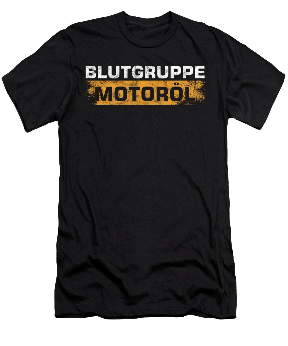 Blutgruppe Motorl Kfz Mechaniker Schrauber Mechatroniker Gift Thomas Larch T-Shirt