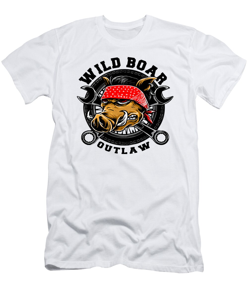 Boar with Bandana and Wrenches Kenvin Tran T-Shirt