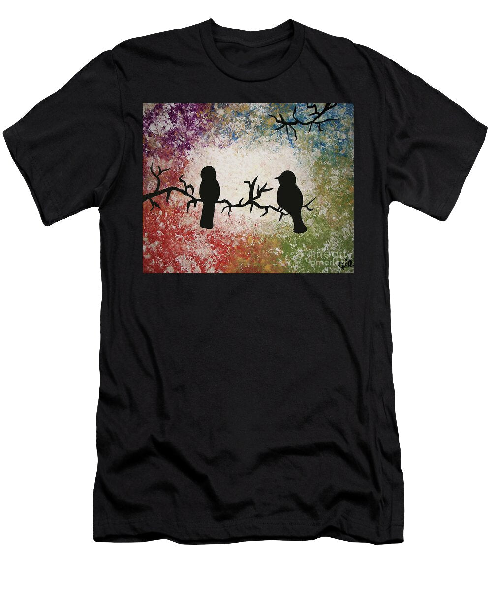 Bold Beautiful Black Birds Jilian Cramb Amothersfineart T-Shirt