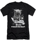 Book Lover Books My Escape From Reality Cat Reading a Book Maximus Designs T-Shirt