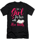 Book Lover Women Bibliophile Just a Girl in Love with Her Books Thomas Larch T-Shirt