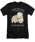 Bookish Dog Lover Bibliophile Women Bookworm Girl Puppy Owner Cannot Survive on Books Alone Thomas Larch T-Shirt