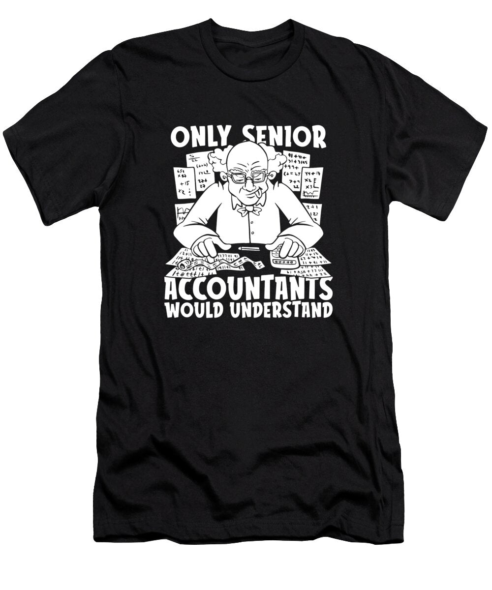 Bookkeeper Cpa Accountancy Accounting Senior Accountant Crazy Squirrel T-Shirt